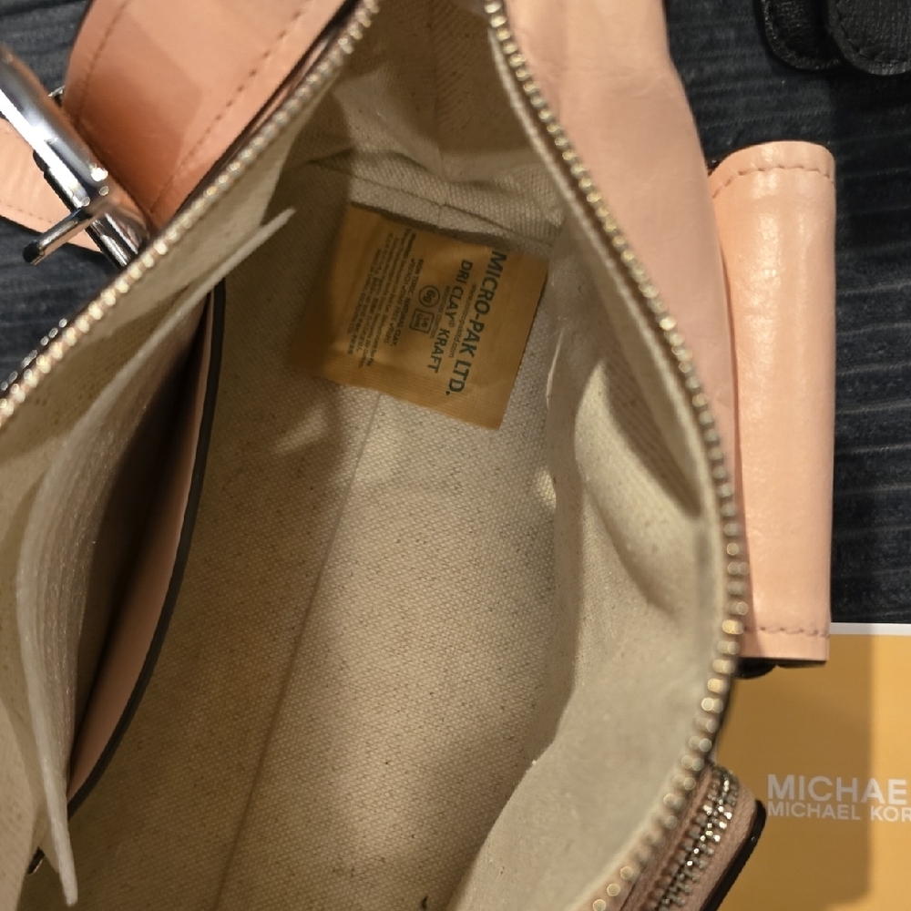 Michael Kors Blush Leather Crossbody Bag - Picture 7 of 14